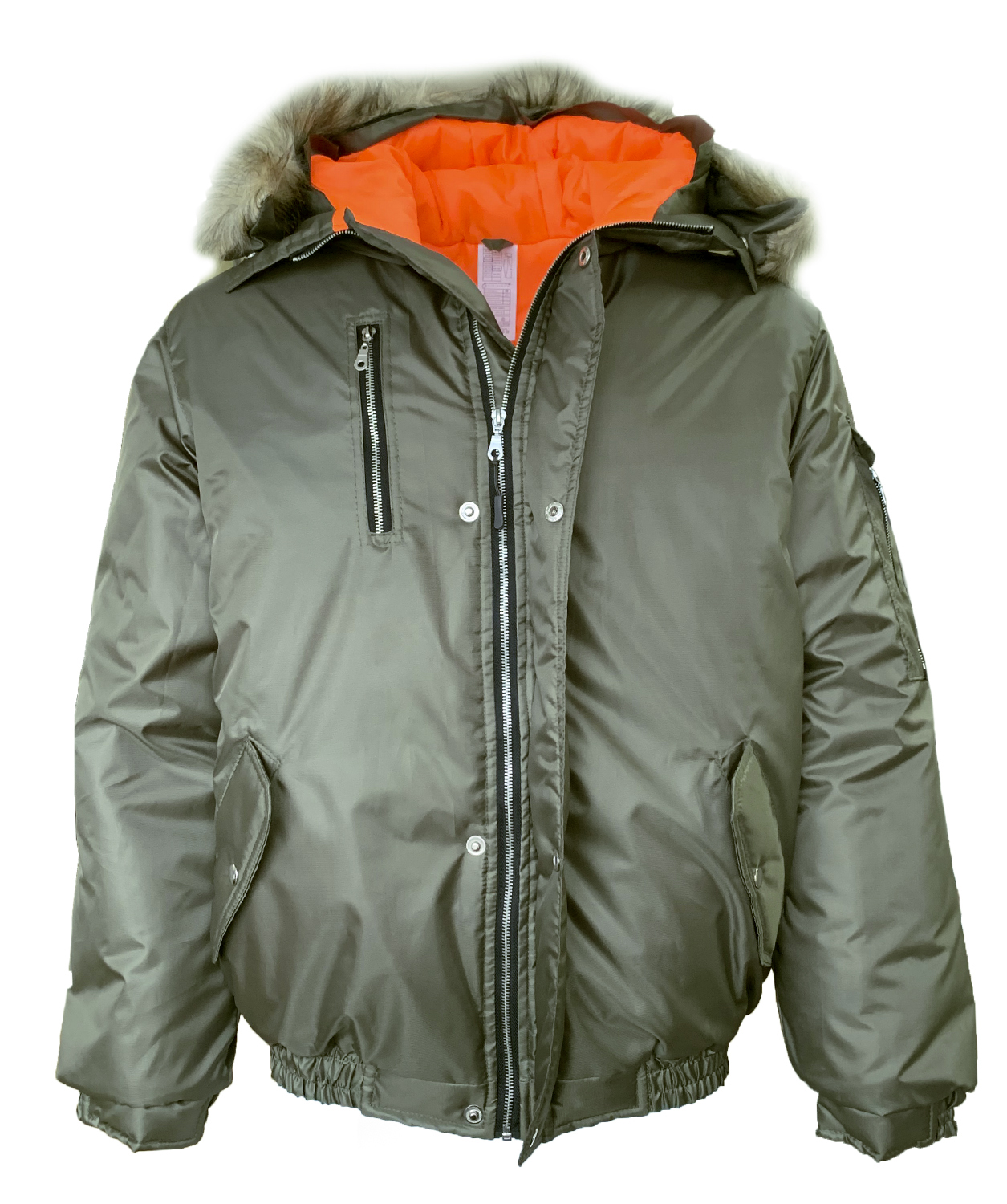 Куртка АЛЯСКА зимняя короткая (хаки)