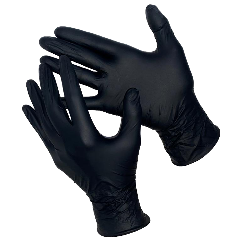 Перчатки DELTAGRIP TOTAL BLACK нитриловые неопудренные (черный) ОТГРУЗКА КРАТНО 50 ПАР 