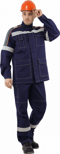 Костюм МЕГАСТАТОЙЛ с БР (т.синий/серый/оранж)