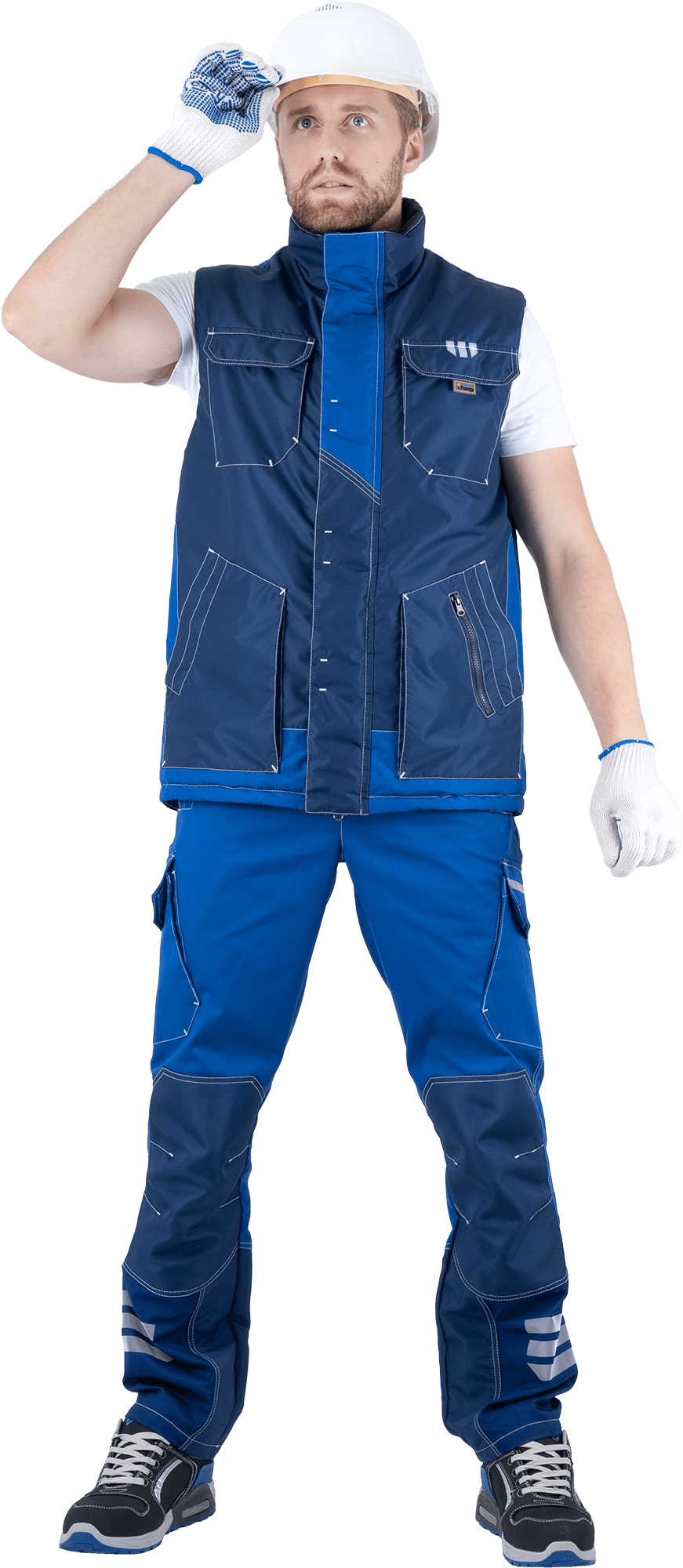 Жилет ЭДВАНС зимний (синий/васильковый)