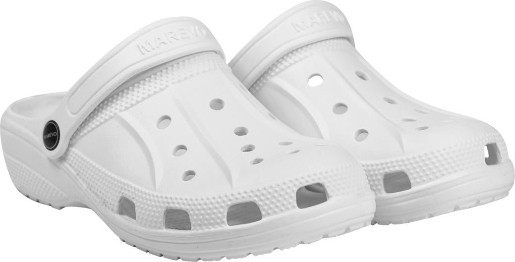 Туфли ЭВА с перфорацией с ремешком (белый)