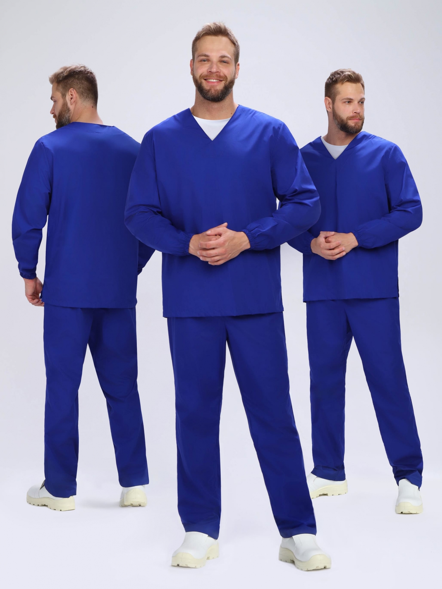 Костюм ХАССП-БАЗА с БР (васильковый)