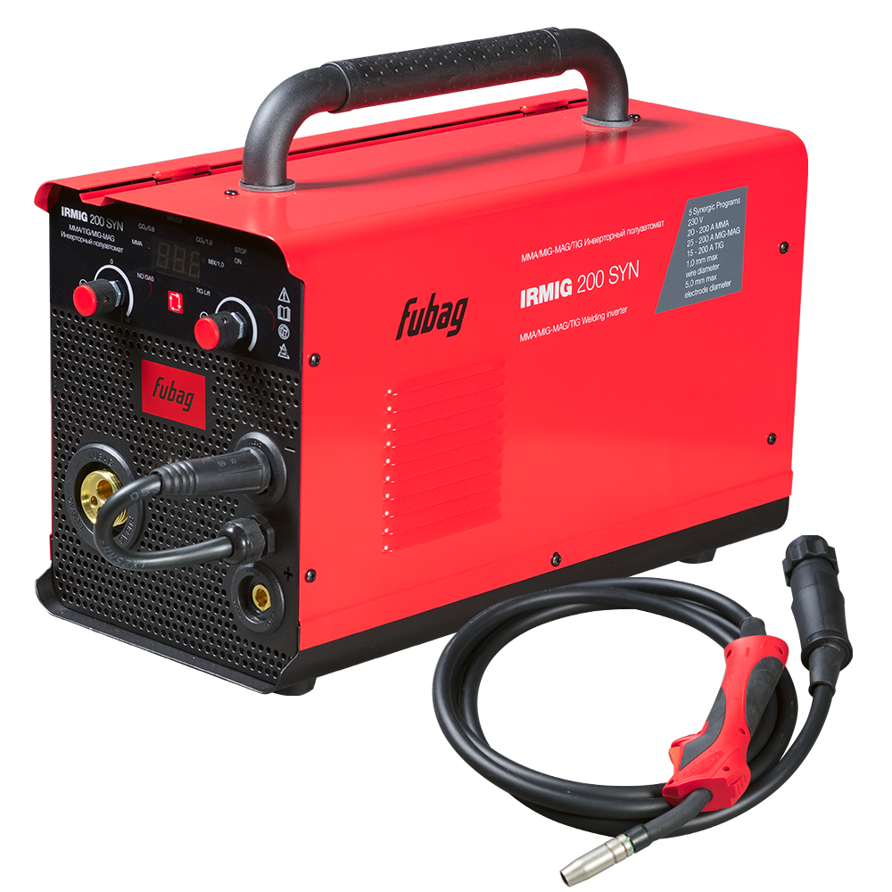 Сварочный полуавтомат FUBAG IRMIG 200 SYN с горелкой 250 А 3 м в комплекте