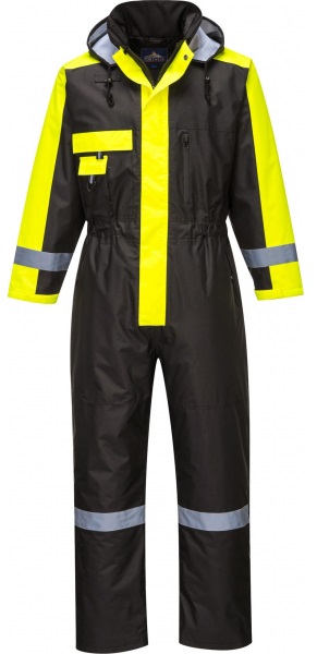 Комбинезон PORTWEST S585 зимний (черный/желтый)