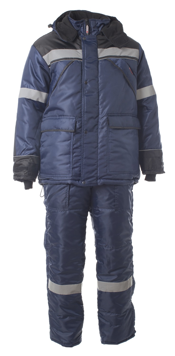 Костюм ПАМИР(ЭЛЬБРУС) зимний с СОП с ПК (т.синий/черный)