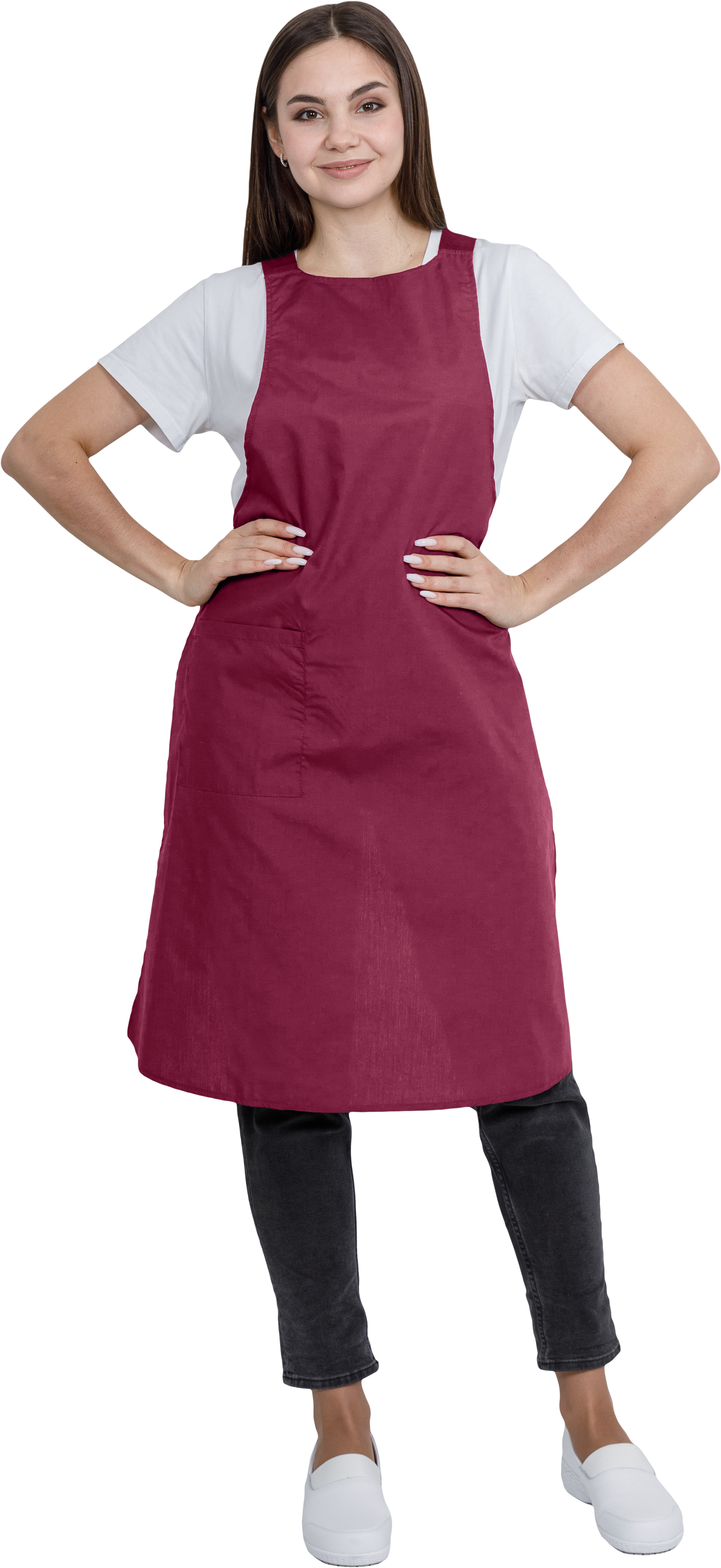 Фартук ЕВРО (бордовый)