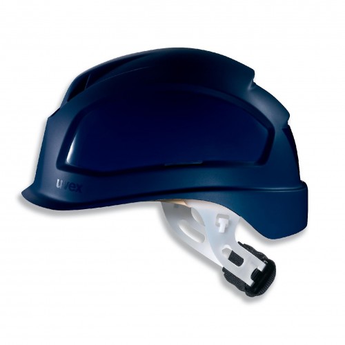 Каска защитная UVEX ФЕОС E-S-WR укороченный козырек с храповиком (синий)