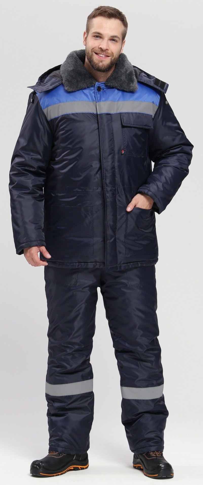 Костюм Т-УЛЬТРА-2 зимний с ПК (т.синий/васильковый)