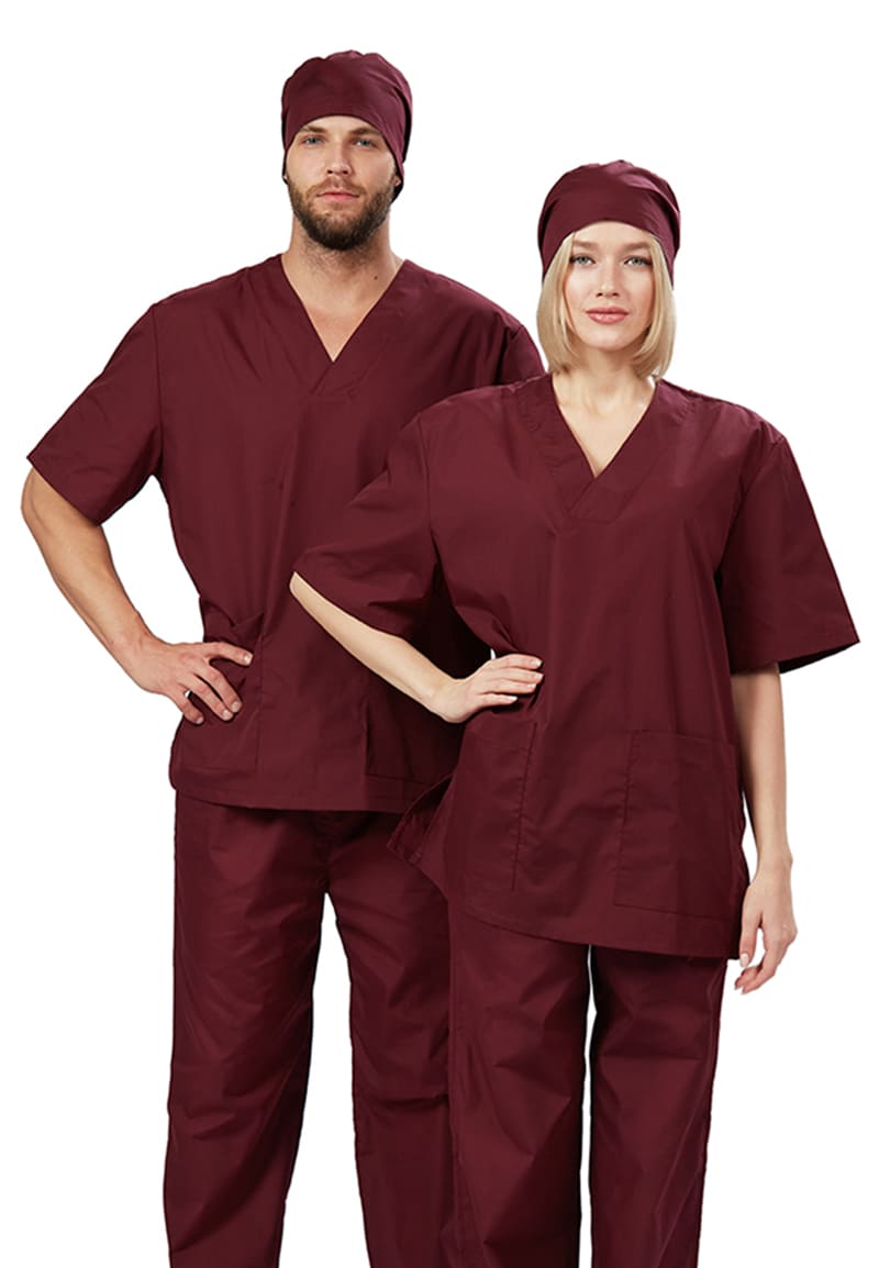 Костюм Хирургический универсальный (бордовый)