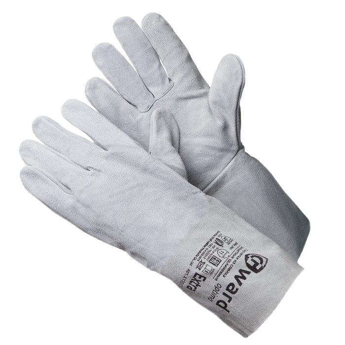 Краги EXTRA из спилка без подкладки (серый)