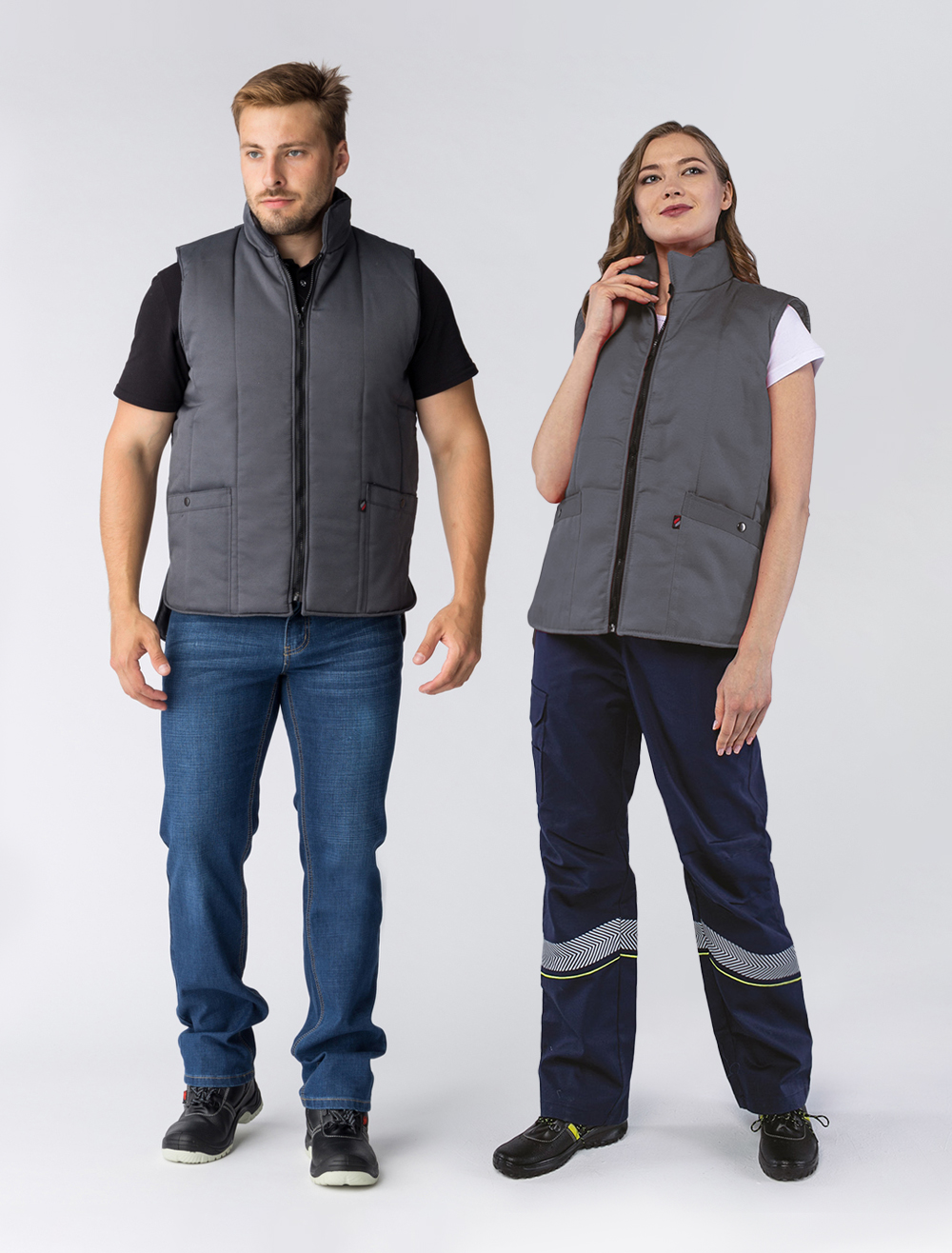 Жилет УНИВЕРСАЛЬНЫЙ зимний (т.серый)