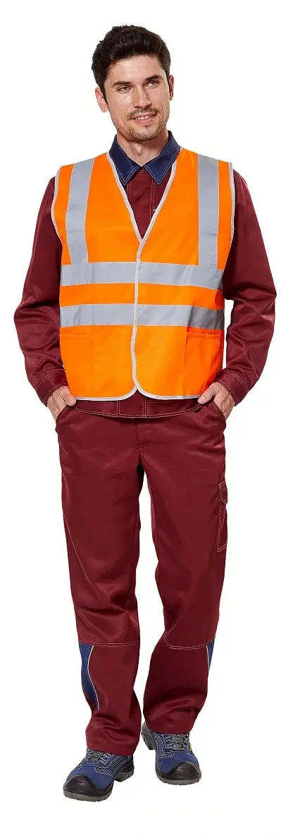 Жилет сигнальный с СОП (оранжевый)