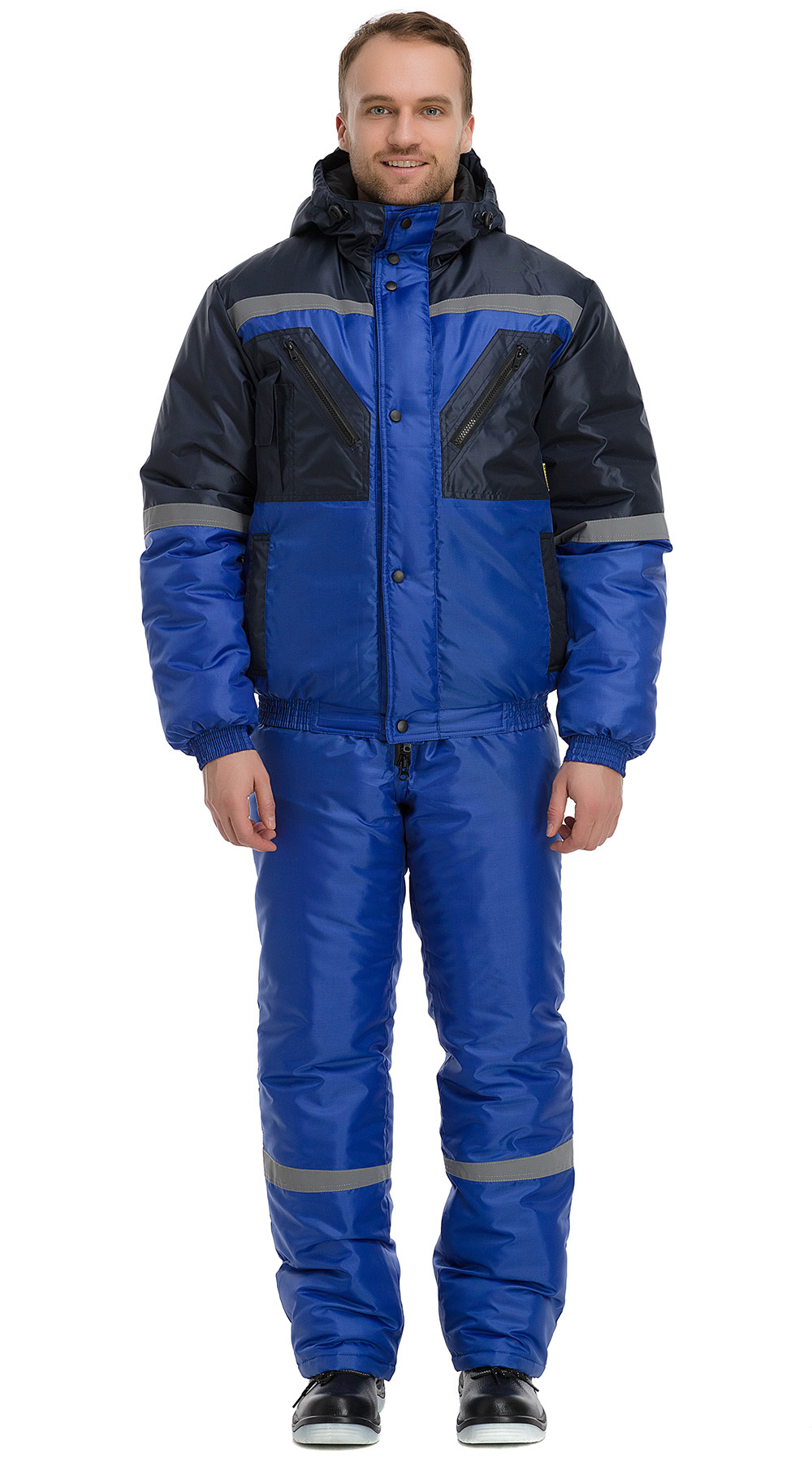 Костюм RONTA KS634 зимний с ПК (васильковый/т.синий)