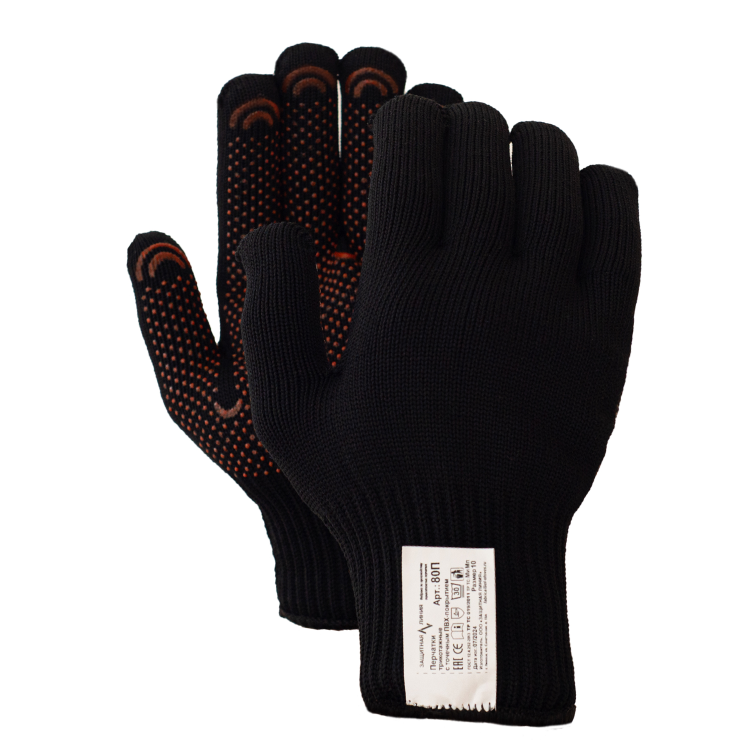 Перчатки трикотажные с силиконовым покрытием Точка