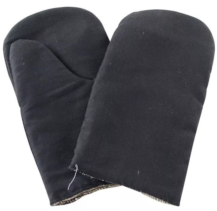 Рукавицы утеплённые (крашенная ткань/ватин/спанбонд)