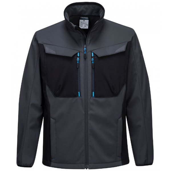 Куртка PORTWEST T750 софтшэлл (серый/черный)