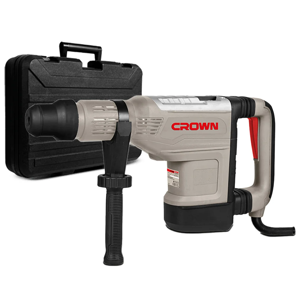 Перфоратор CROWN СТ18190 BMC 1700Вт SDS-Max 100-220об/мин 1750-2150уд/мин 5-19Дж