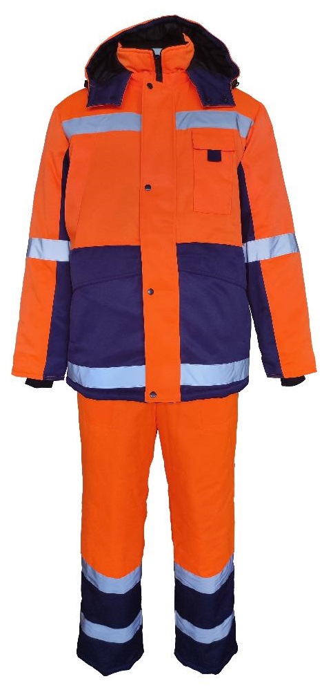 Костюм МЕТЕО зимний с ПК (оранжевый/синий)