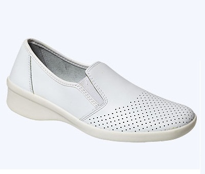 Туфли женские "Медистеп", мелкая перфорация, цв. белый (Бот-5061259)