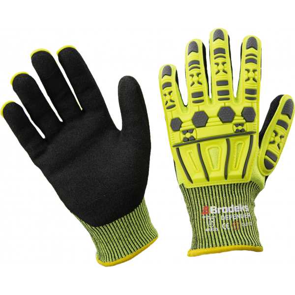 Перчатки от порезов противоударные с нитриловым покрытием GС-22i