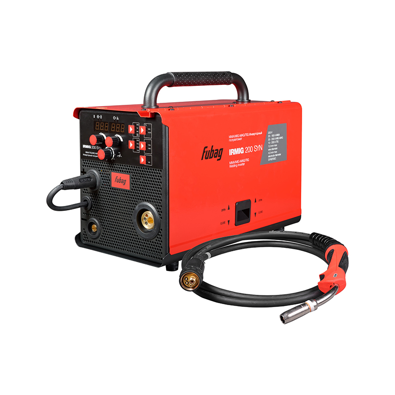 Полуавтомат FUBAG IRMIG 208 SYN PLUS+маска сварщика ХАМЕЛЕОН IR 9-13N S+сварочные краги FWGN 10R