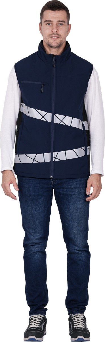Жилет ACTIVE зимний (синий/черный)