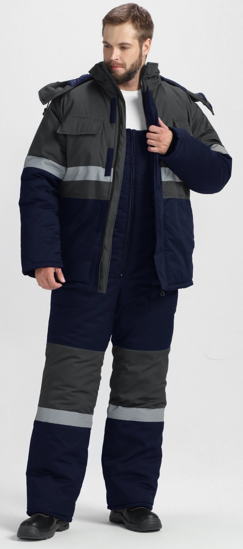 Костюм ПРОФИ-НОРД IMP зимний с ПК (т.синий/серый)