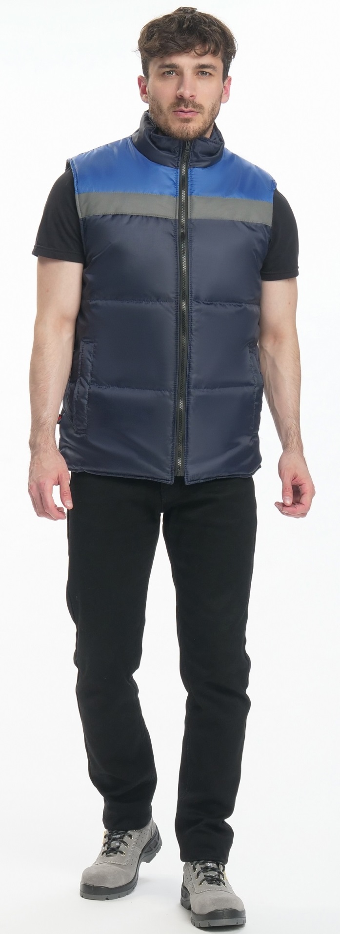 Жилет ЭКСПЕРТНЫЙ зимний с СОП (т.синий/васильковый)