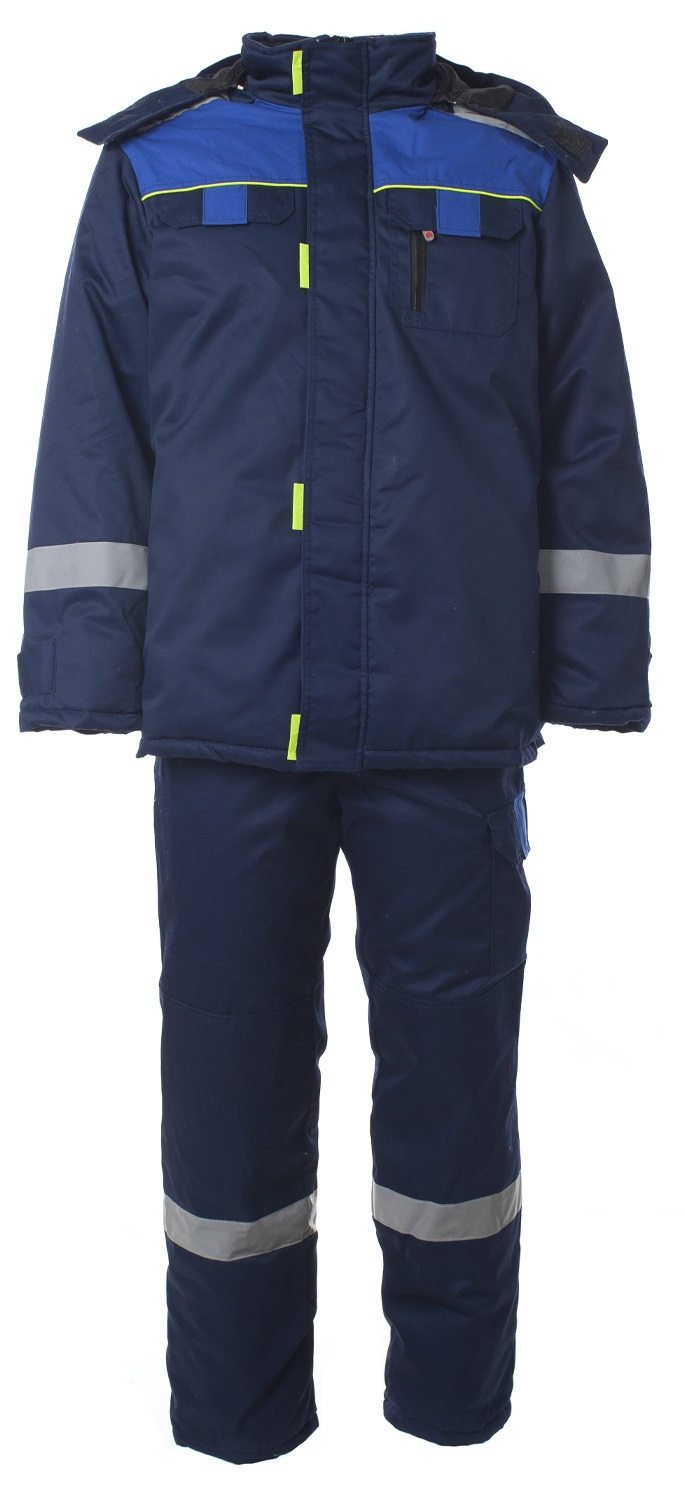 Костюм БРУКЛИН зимний (т.синий/васильковый)