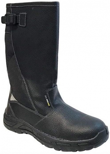 Сапоги БУСТЕР ПУ иск. мех с КП (черный)