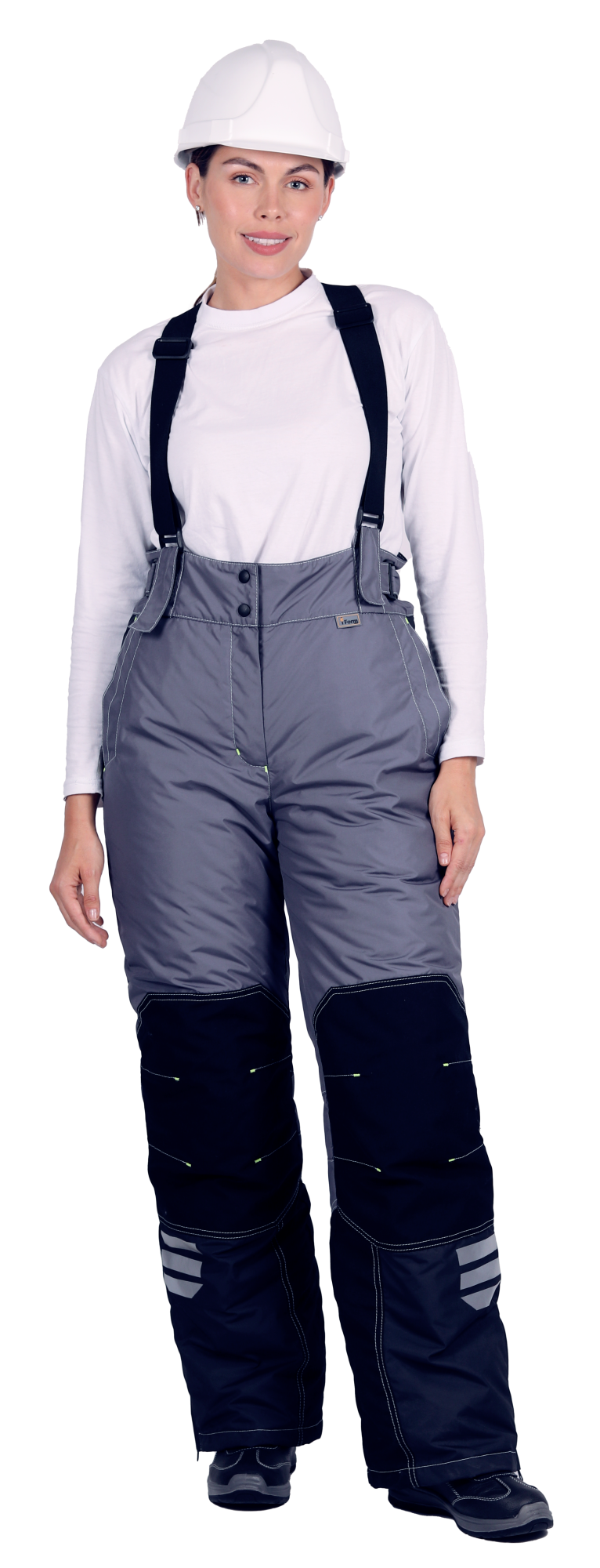 Брюки ЭДВАНС женские зимние (серый/т.серый/черный)