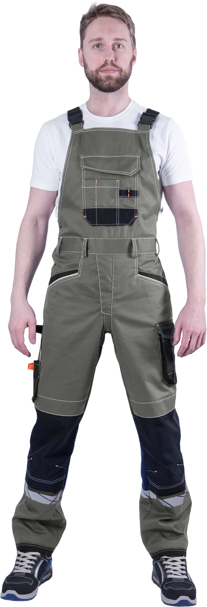 Полукомбинезон КОРПОРАЦИЯ (хаки/черный)