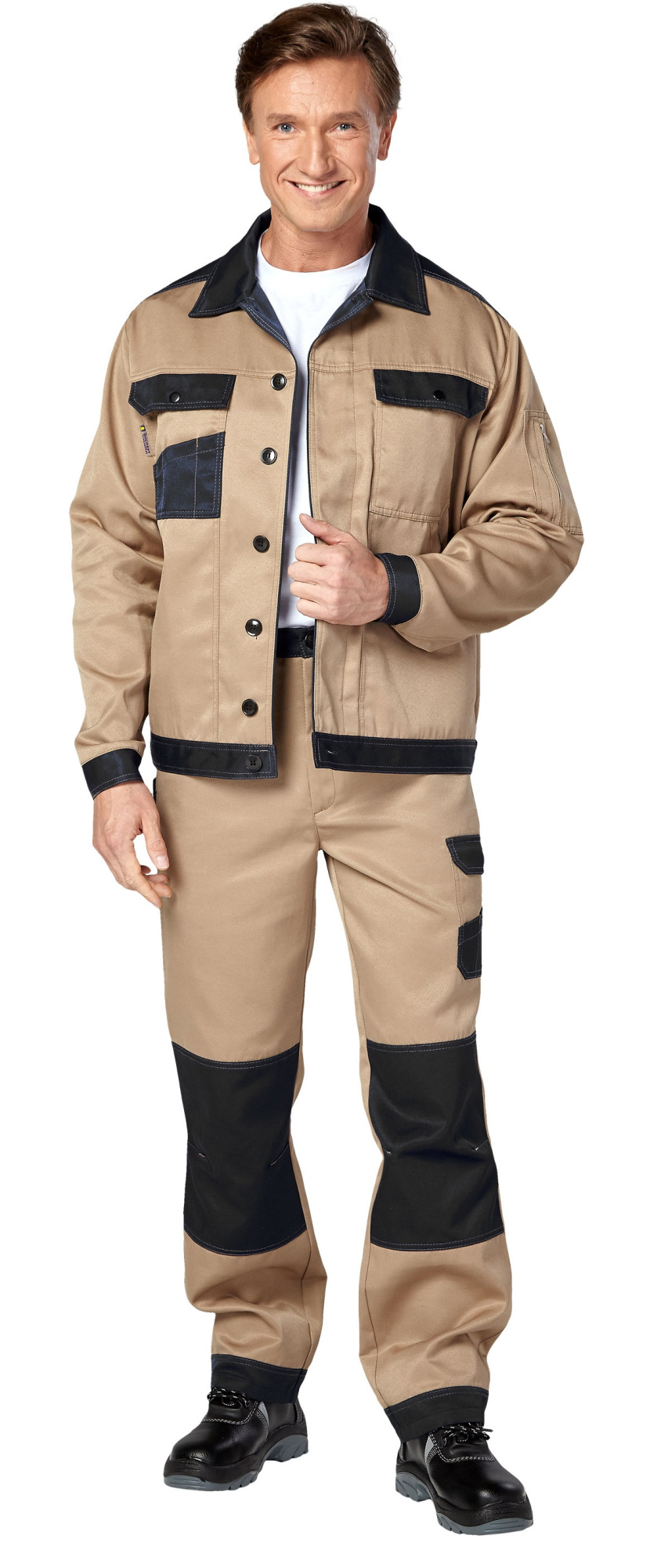 Костюм УМЕЛЕЦ 1 с БР (бежевый/черный)