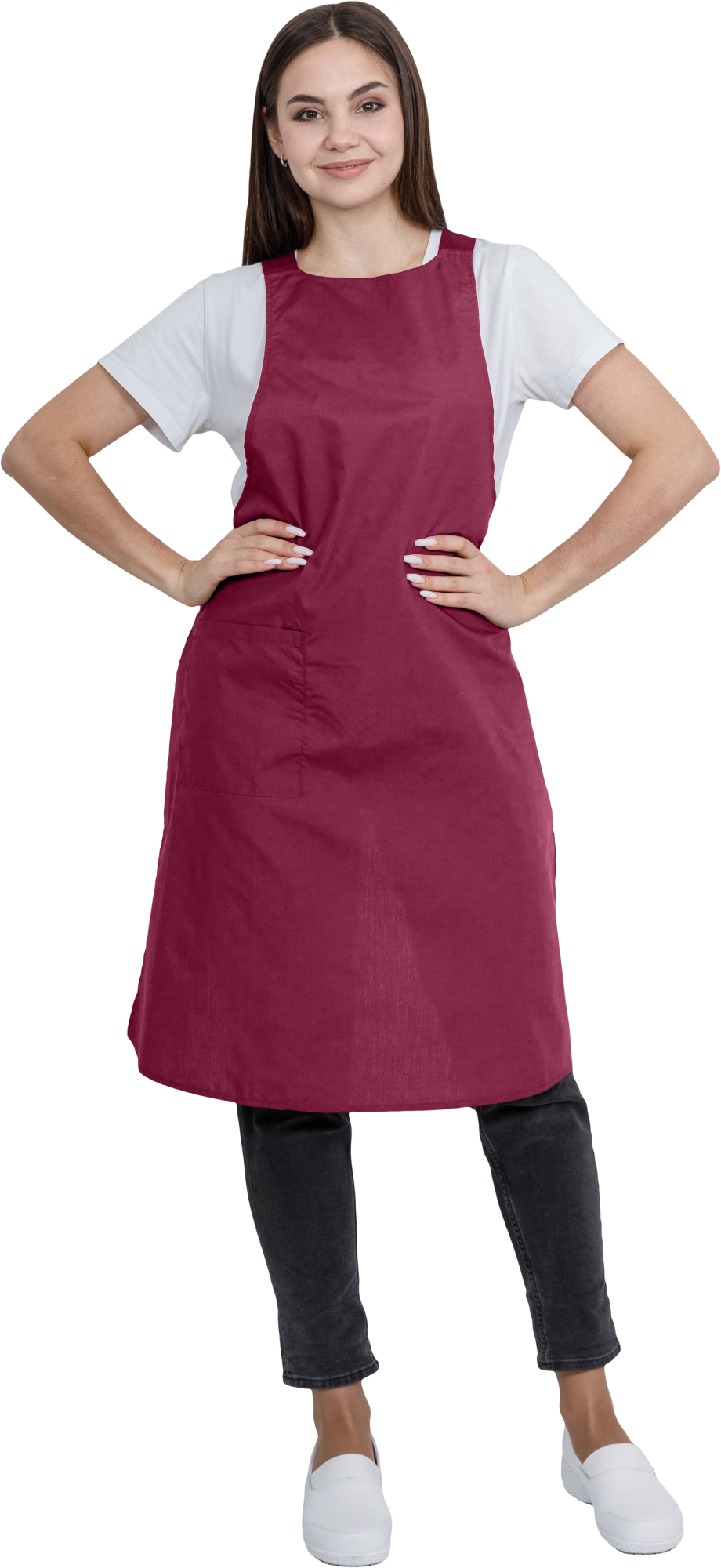 Фартук ЕВРО (бордовый)