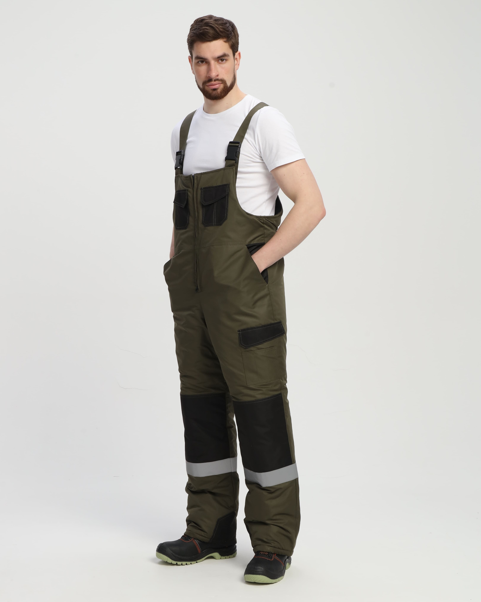 Костюм ВЕКТРОН-2 СОП зимний с ПК (хаки/черный)