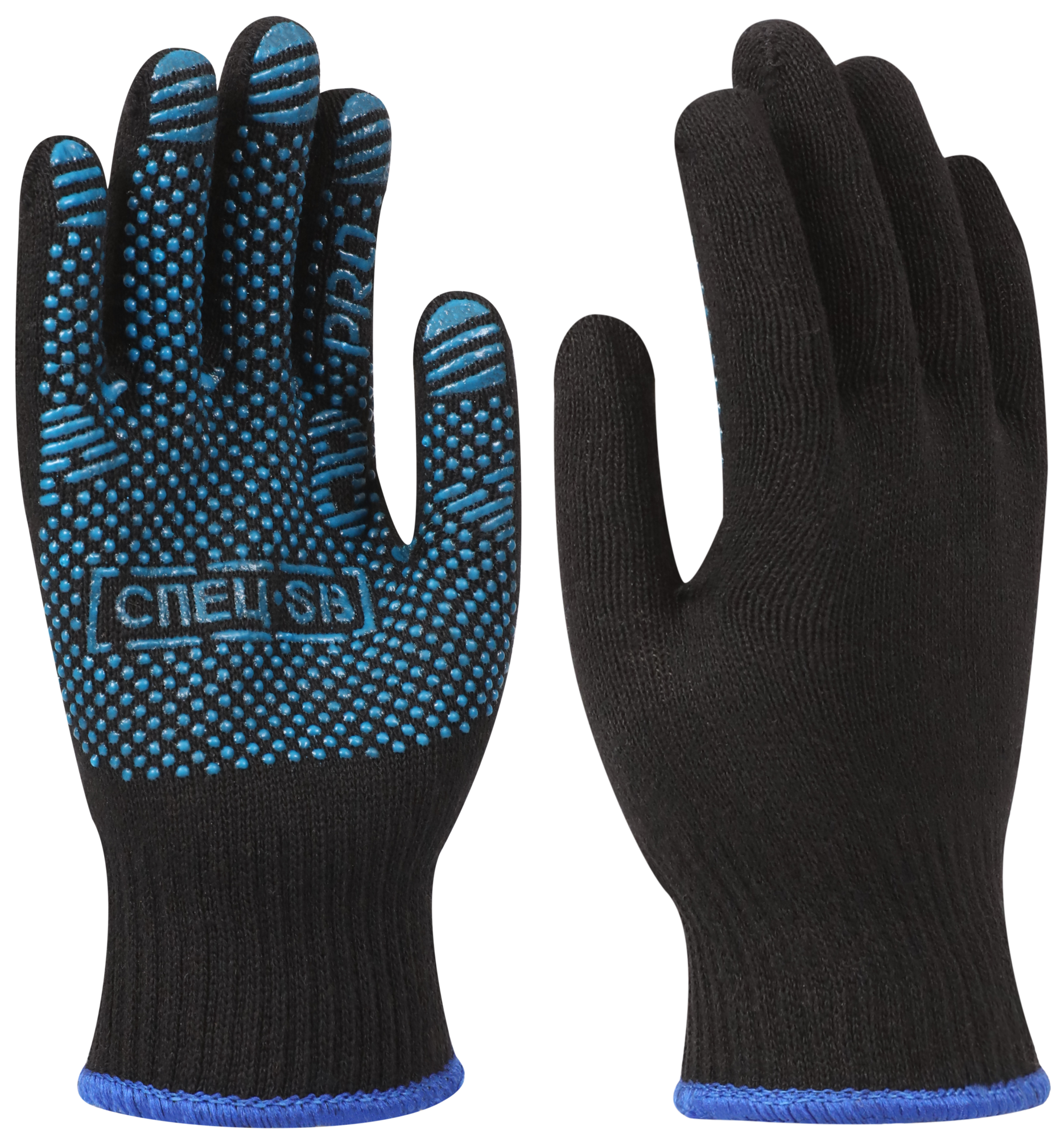 Перчатки х/б с ПВХ СПЕЦ-SB®PRO ОТГРУЗКА ПО 10 ПАР