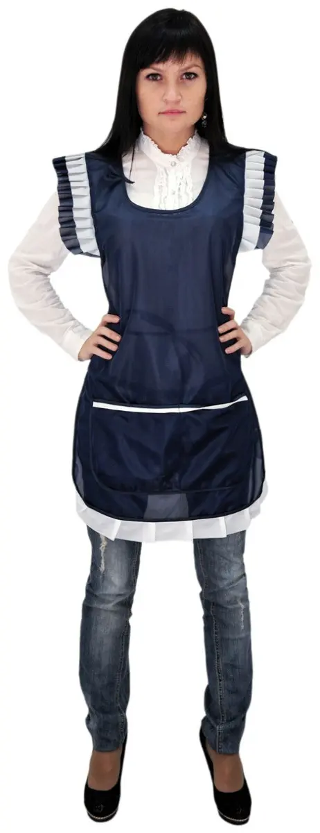 Фартук-сарафан нейлоновый (т.синий)