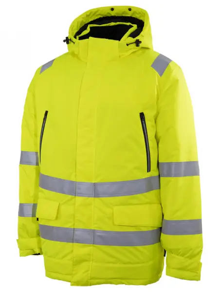 Куртка-парка BRODEKS KW 220 зимняя сигнальная (желтый/черный)