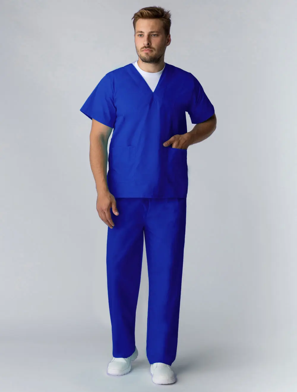 Костюм хирурга с БР (васильковый)