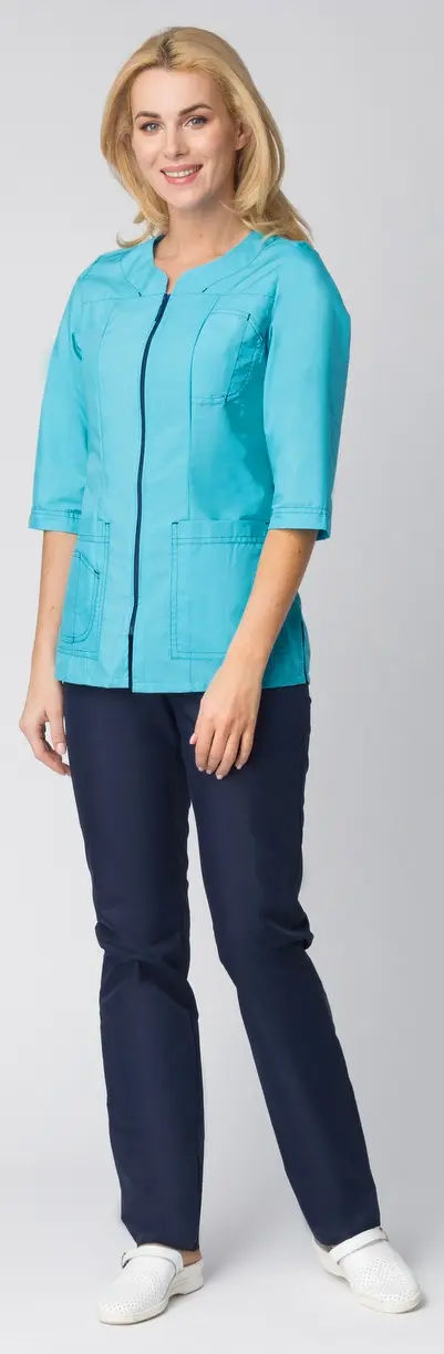 Костюм СПРИНТ женский с БР (бирюзовый/т.синий)
