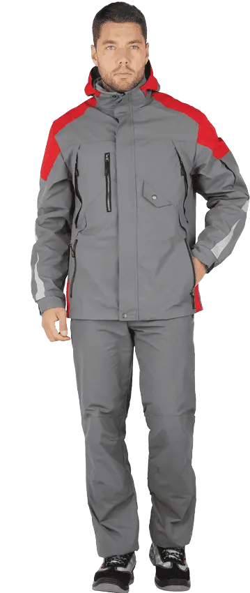 Куртка-штормовка РЕСПЕКТ (синий/красный)