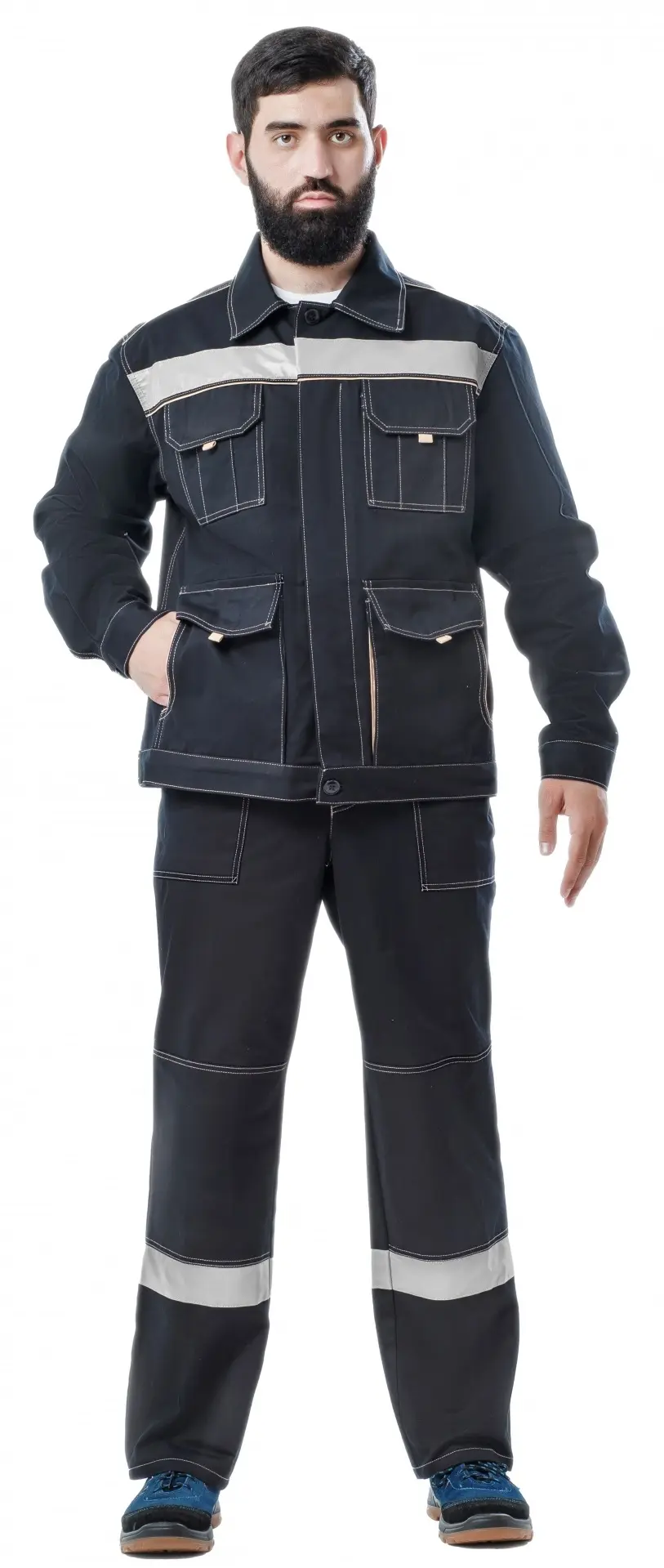 Костюм ТРОЯ IMP с ПК (т.синий/бежевый)