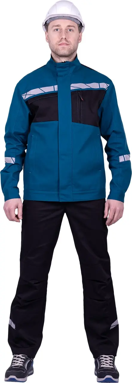 Куртка СТРОНГ (бирюзовый/черный)