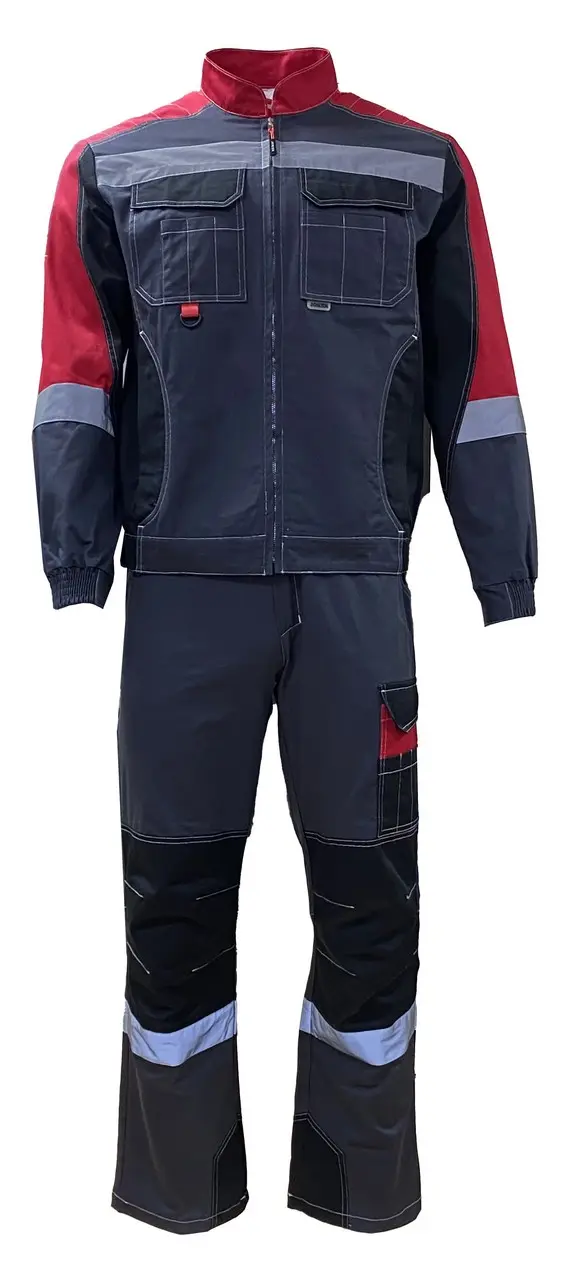 Костюм ФОРМУЛА КОТТОН ФБ1 с БР (т.серый/чёрный/красный)