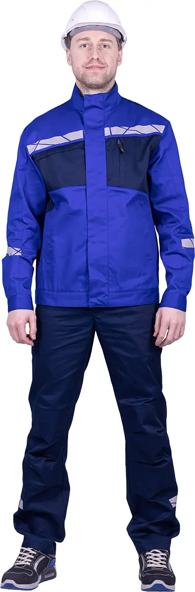 Куртка СТРОНГ (васильковый/т.синий)