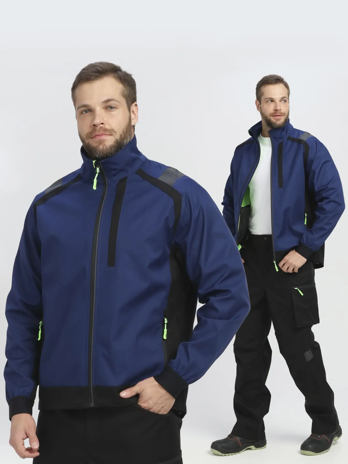 Куртка PROFLINE LEADER софтшел (синий/черный)