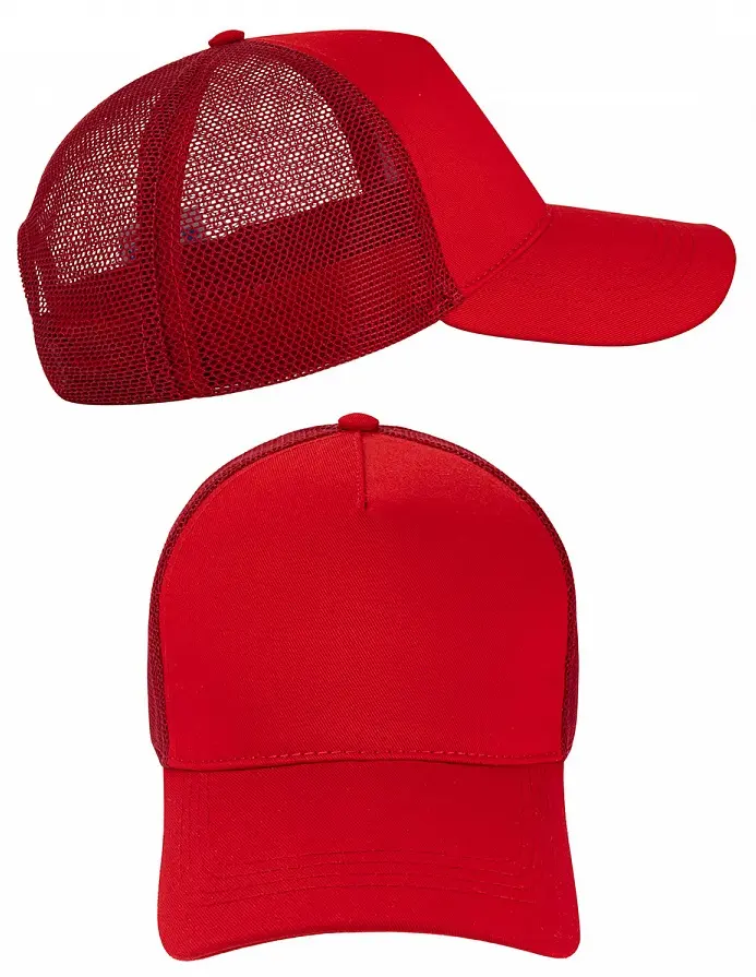 Бейсболка LEADER MESH сетка (красный)