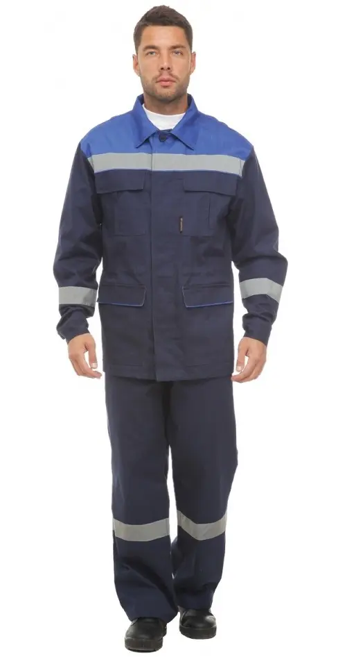 Костюм АНТИСТАТ с ПК (т.синий, васильковый)