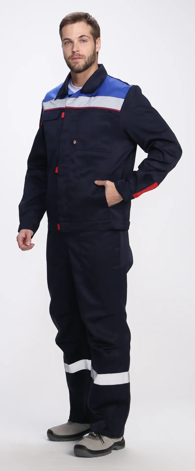 Костюм ФАВОРИТ-2 СОП с ПК (т.синий/васильковый)