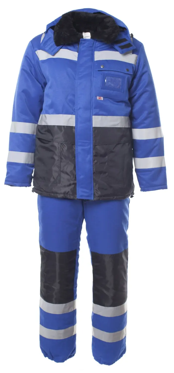 Костюм АЛДАН зимний с ПК (васильковый/черный)